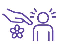 Ilustración de Reiki, técnica energética suave